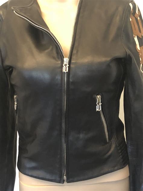 leather versace jacket|vintage versace leather jacket.